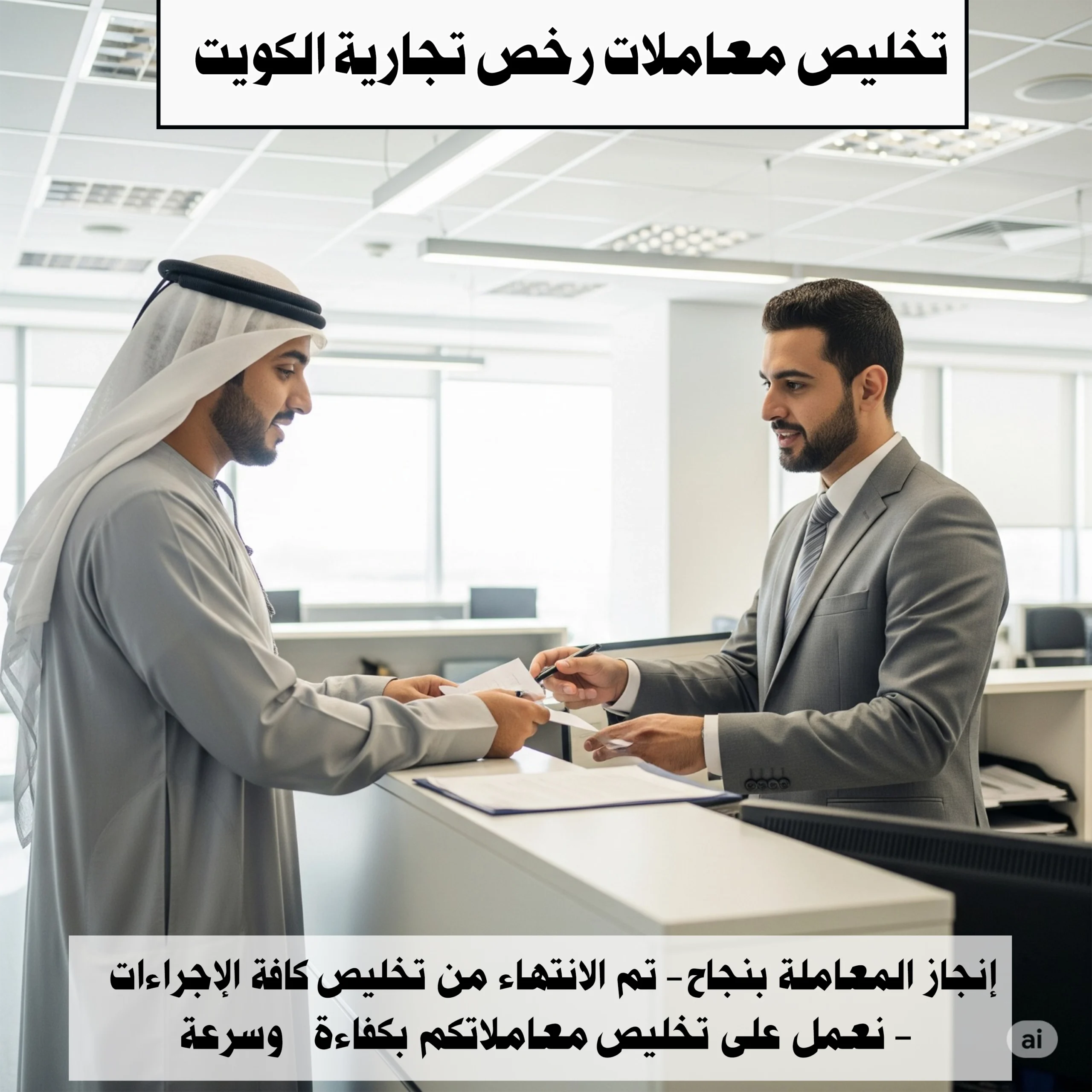 تخليص معاملات رخص تجارية الكويت